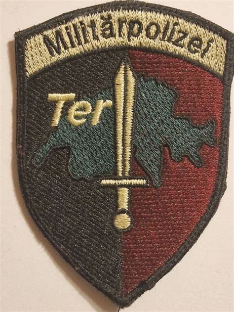 Militar Polizei Abzeichen Badge Ter Klett Kaufen Auf Ricardo