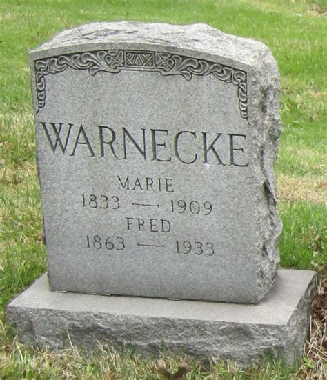 Fred Warnecke 1863 1933 Find A Grave Memorial