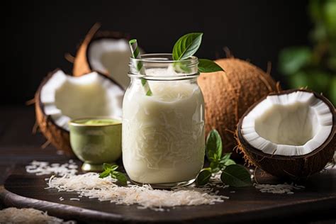 Smoothie au Lait de coco Recette exotique et rafraîchissante