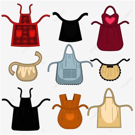 Aprons Vector Hd Images Aprons Different Isolated Vector Icons Pink