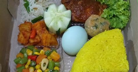 Resep Nasi Kuning Kotak Takaran Pas Oleh Erni S Kitchen Rk Cookpad