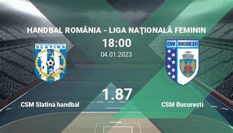 CSM Slatina Handbal Vs CSM Bucuresti Ponturi Pariuri Han