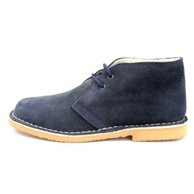 Bota Pisamierdas Unisex Piel Serraje Con Borreguillo Color Azul