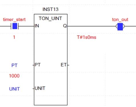 Honeywell Plc On Delay Timer With Integer Setting Tonuint