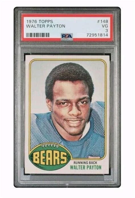 1976 Topps Walter Payton 148 Rookie Card RC HOF Rookie Chicago Bears