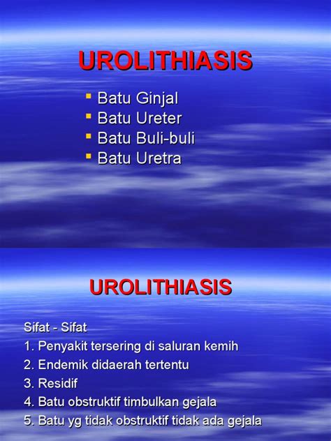 PDF Urolithiasis Sistem Urogenitalia DOKUMEN TIPS