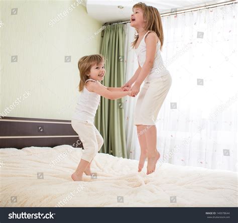 Kids Jumping On Bed Stock Photo 140078644 : Shutterstock