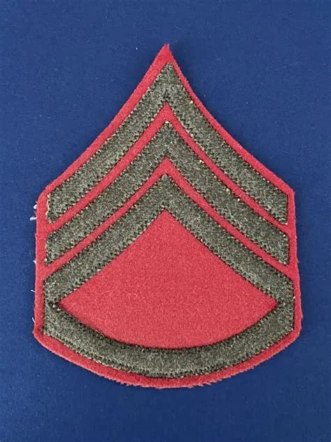 Rare Wwii U S Marine Corps Platoon Staff Sergeant Rank Insignia