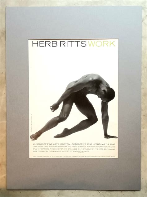 Herb Ritts Work Publicit Pour Une Exposition Au Museum Of Fine Arts De