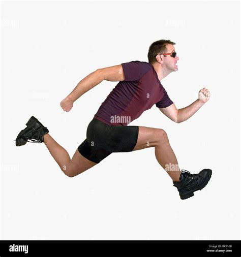 Running Man Stock Photo Alamy