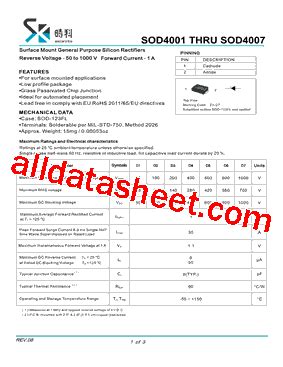 SOD4003 Datasheet PDF SHIKUES Electronics