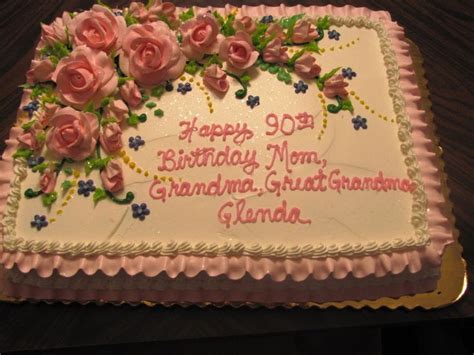 90th Birthday Cake Sayings Decorating Ideas For 90th Birthday 90th Birthday Cakes 90th