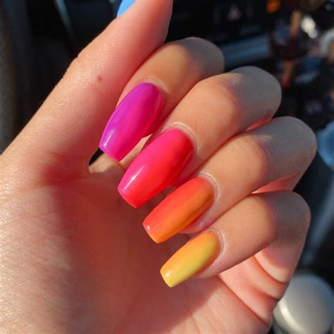 30 Sunset Ombre Nails Ideas You Will Love 2025 Nail Designs Daily