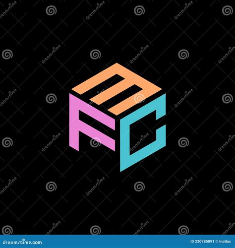 Logotipo Hexagonal Con Las Letras Mfc Design Plantilla De Logotipo