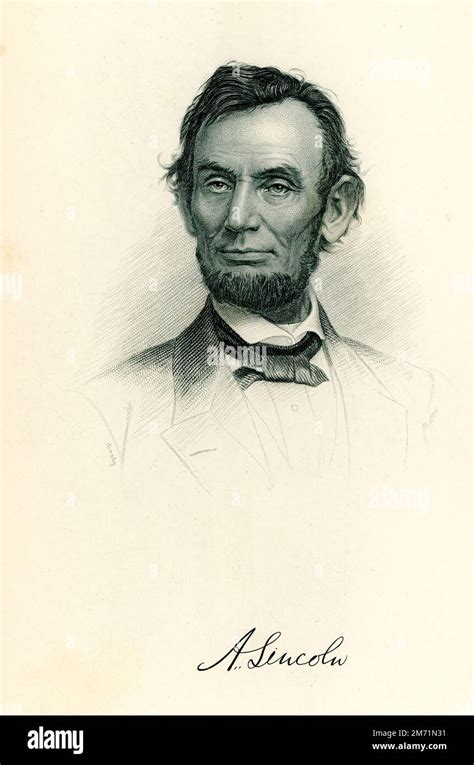 Esta ilustración está firmada por Matthew Brady Abraham Lincoln fue el