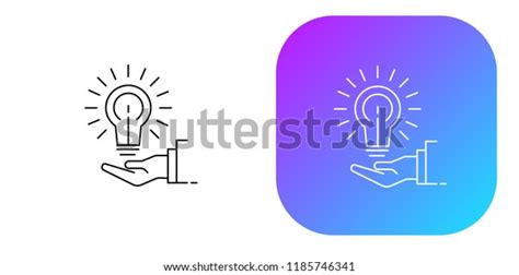 Concept Idea Light Bulb Hand Gradient Stock Vector Royalty Free 1185746341 Shutterstock