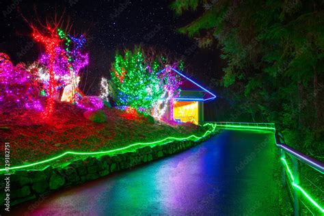 Zoolights at the Point Defiance Zoo in Tacoma, WA Stock Photo | Adobe Stock