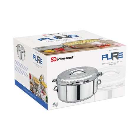 Sq Professional Jumbo Pure Stainless Steel Hot Pot L