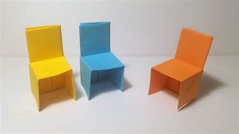 Diy Origami Chair Easy Origami Diy Youtube