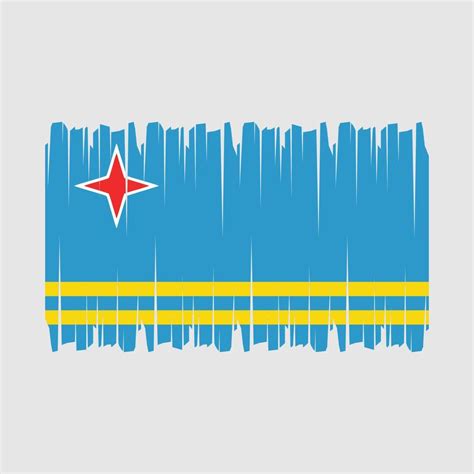 Aruba Flag Brush Vector Vector Art At Vecteezy