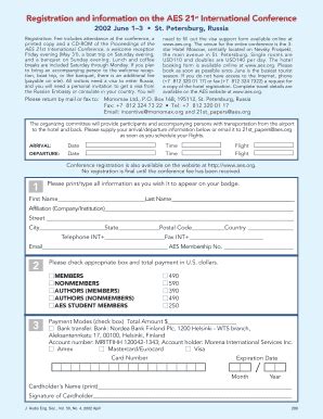 Fillable Online Aes St Registration Form Aes Fax Email Print