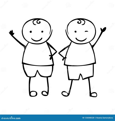 Singer Twins Black And White Clipart