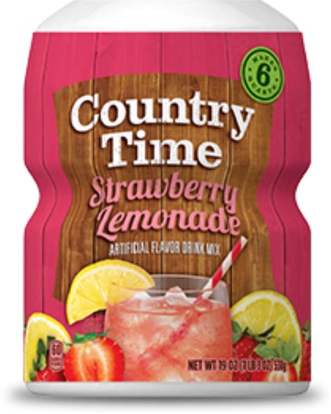 Country Time Strawberry Lemonade Drink Mix Makes Quarts Ounce