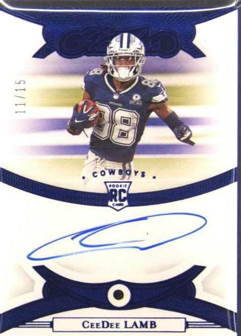 CeeDee Lamb 2020 Flawless RGS CDL Rookie Gems Signatures Sapphire