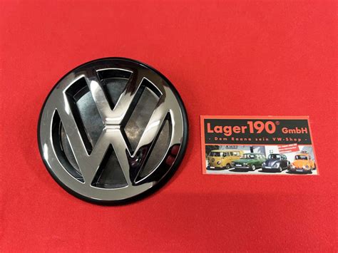 13 280 VW Emblem hinten Heck chrom verchromt glänzend poliert