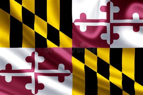 Maryland Flag Illustration Stock Illustration Illustration Of Flag