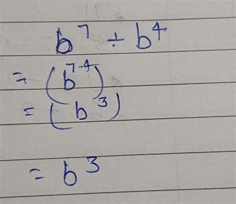 B To The Power Of Divided By B To The Power Of Brainly In