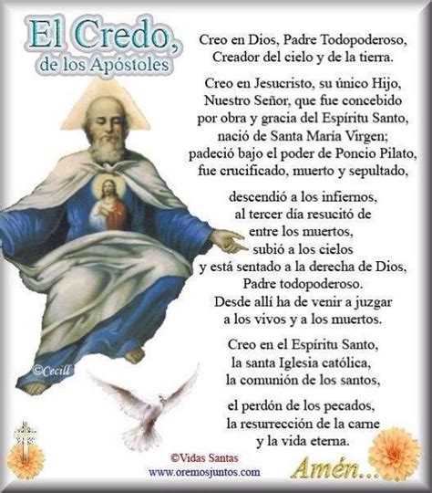 El Credo Creo Se Or Pero Aumenta Mi Fe Catholic Prayers Catholic