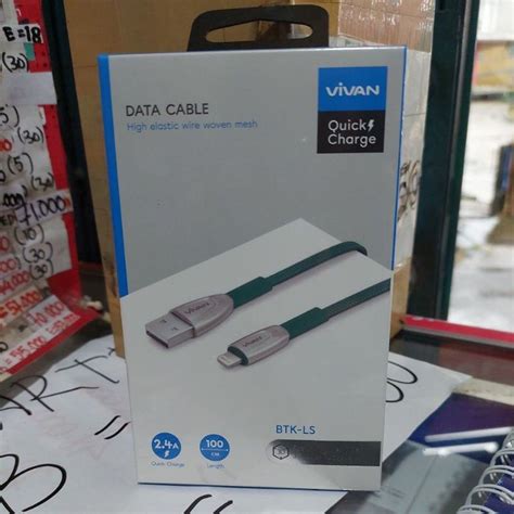 Jual KABEL DATA CHARGER VIVAN BTK LS Fast Charging 2 4A LIGHTNING