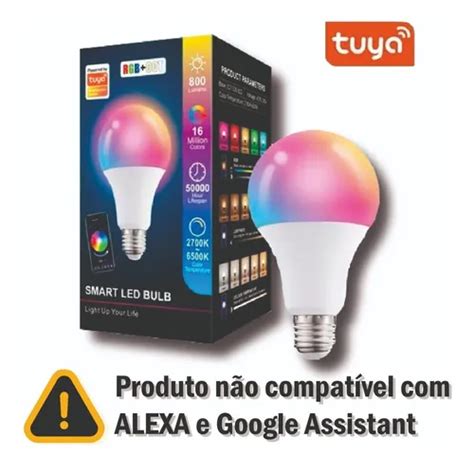 Lâmpada Inteligente Bluetooth Bulbo E27 Rgb Smart Life Tuya Golden Sky