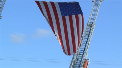 911 Memorial Flag Raising Ceremony Honoring First Responders Who Lost