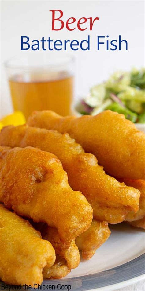 Beer Battered Fish With A Crispy Coating And Tender Flaky Fish Tips On