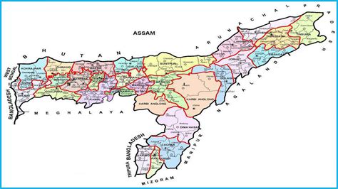 Districts Tahsilmandal And Villages In Assam Gazeis