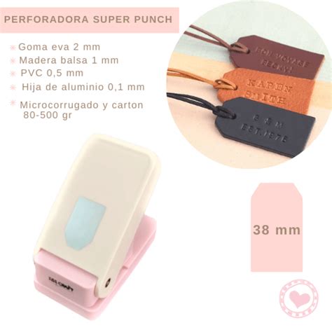 Perforadora Super Punch Ibi Craft 38mm 1 5 Tag MUMI