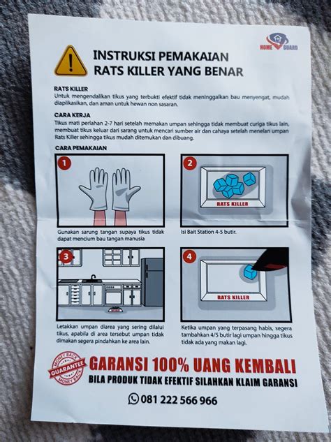 Dino On Twitter Ini Home Guard RATS KILLER Harga 40 Ribuan Isi