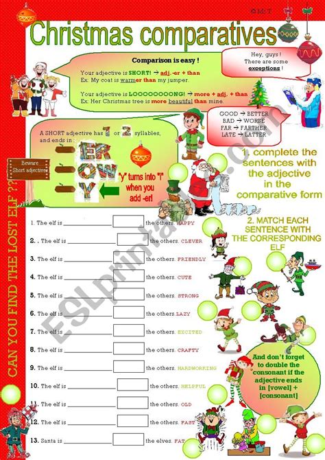 Christmas Adjectives Worksheet Pdf Alphabetworksheetsfree