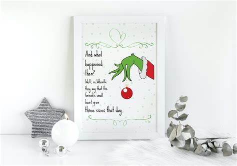 How The Grinch Stole Christmas Quotes His Heart Grew