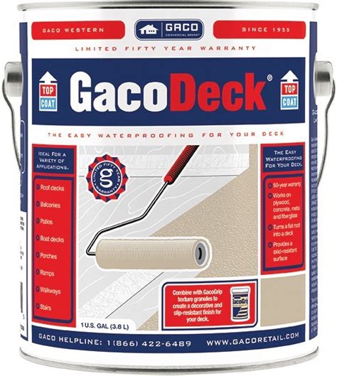 Buy The Gacowestern Dt02 1 Gacodeck Topcoat Pewter One Gallon