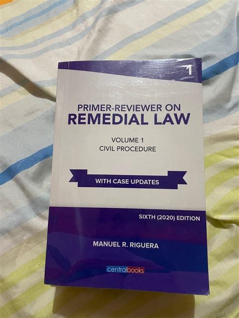 Remedial Law Reviewer Primer Vol 1 Hobbies And Toys Books And Magazines Textbooks On Carousell