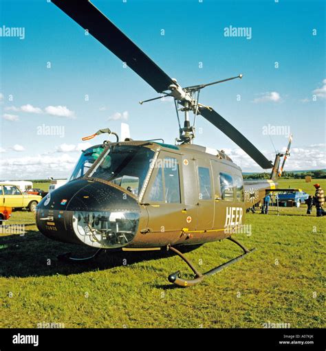 Bell 205a Iroquois German Military Helicopter 1979 Stock Photo Alamy