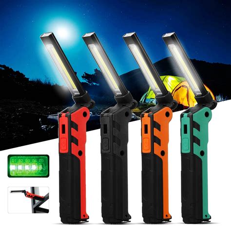 ESEN107 LED COB USB 18650 Li Ion Battery Rechargeable Foldable