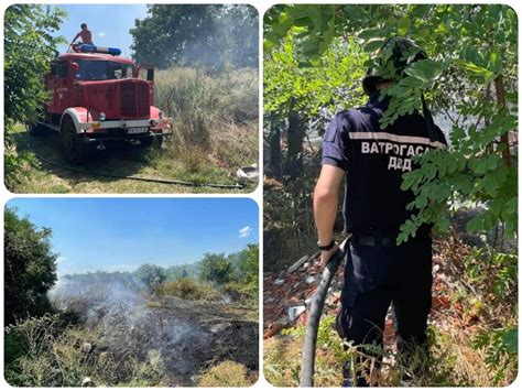 U toku gašenje požara na rubu šume u Starčevu