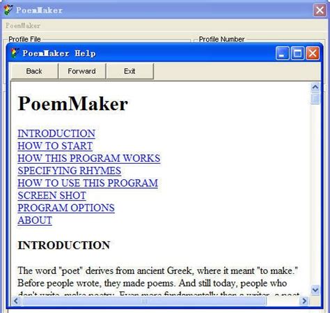 Poem Maker DriverLayer Search Engine