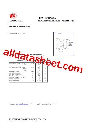 Tip Datasheet Pdf Wing Shing Computer Components