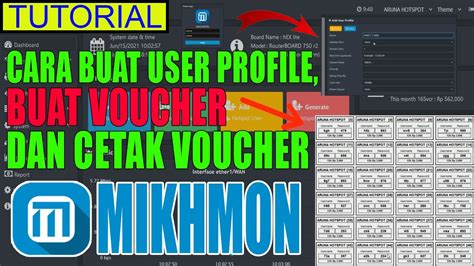 Cara Buat User Profile Buat Voucher Dan Cetak Voucher Dengan Mikhmon