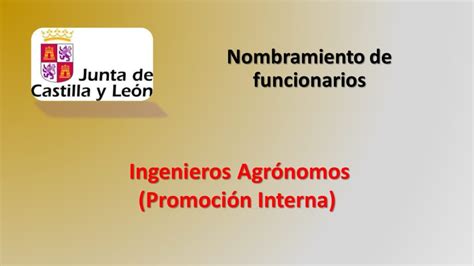 Fesp Ugt Zamora Jcyl Nombramiento De Funcionarios Ingenieros Agrónomos Promoción Interna